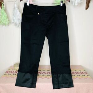 Marciano Womens Low Rise Straight Leg Cropped Pants Black Size 4